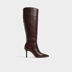 Aldo | Saphiria Dark Brown Women's Tall Boots - Knee-high boot, Stiletto heel