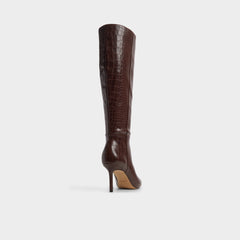 Aldo | Saphiria Dark Brown Women's Tall Boots - Knee-high boot, Stiletto heel