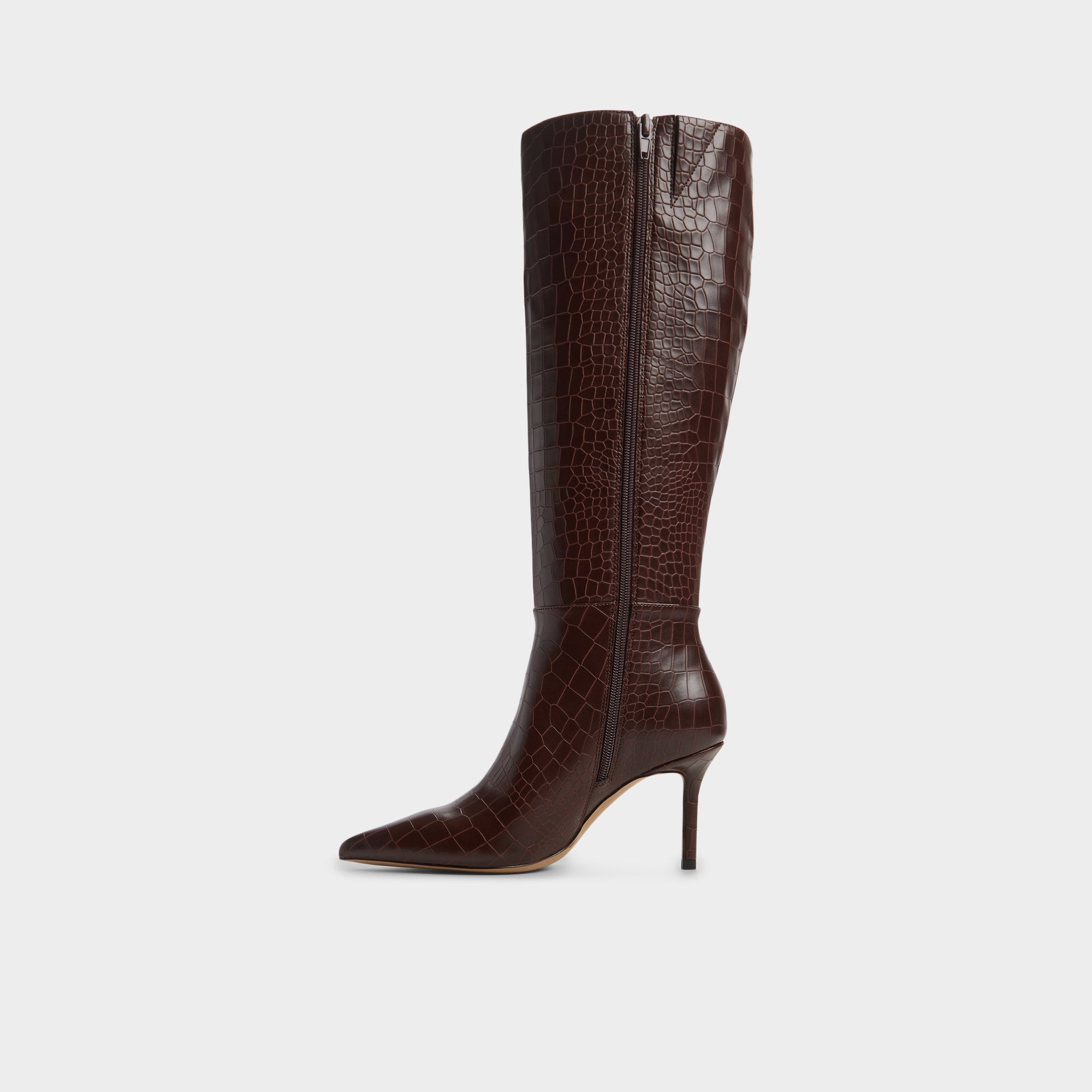 Aldo | Saphiria Dark Brown Women's Tall Boots - Knee-high boot, Stiletto heel