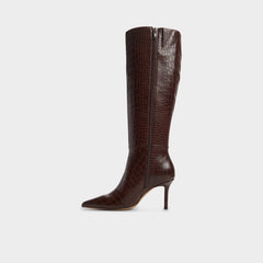 Aldo | Saphiria Dark Brown Women's Tall Boots - Knee-high boot, Stiletto heel