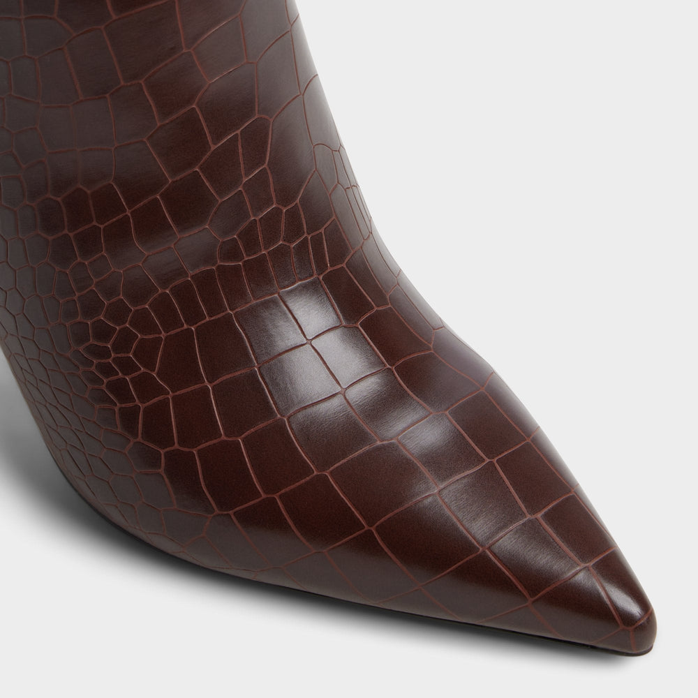 Aldo | Saphiria Dark Brown Women's Tall Boots - Knee-high boot, Stiletto heel