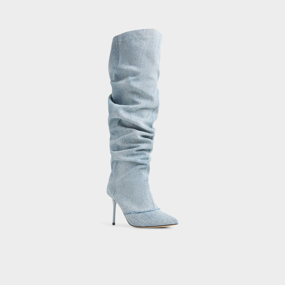 Aldo | Daroba in Denim - Over-the-knee boot, Stiletto heel