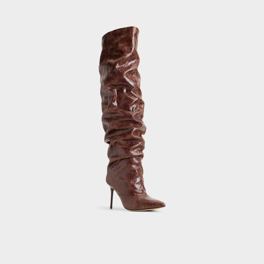 Aldo | Daroba in Dark Brown - Over-the-knee boot, Stiletto heel