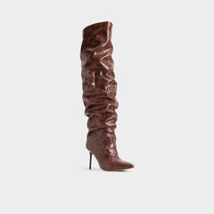 Aldo | Daroba in Dark Brown - Over-the-knee boot, Stiletto heel