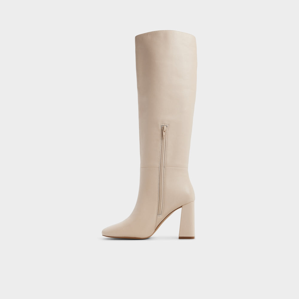 Aldo | Helana in Cream - Knee-high boot, Block heel