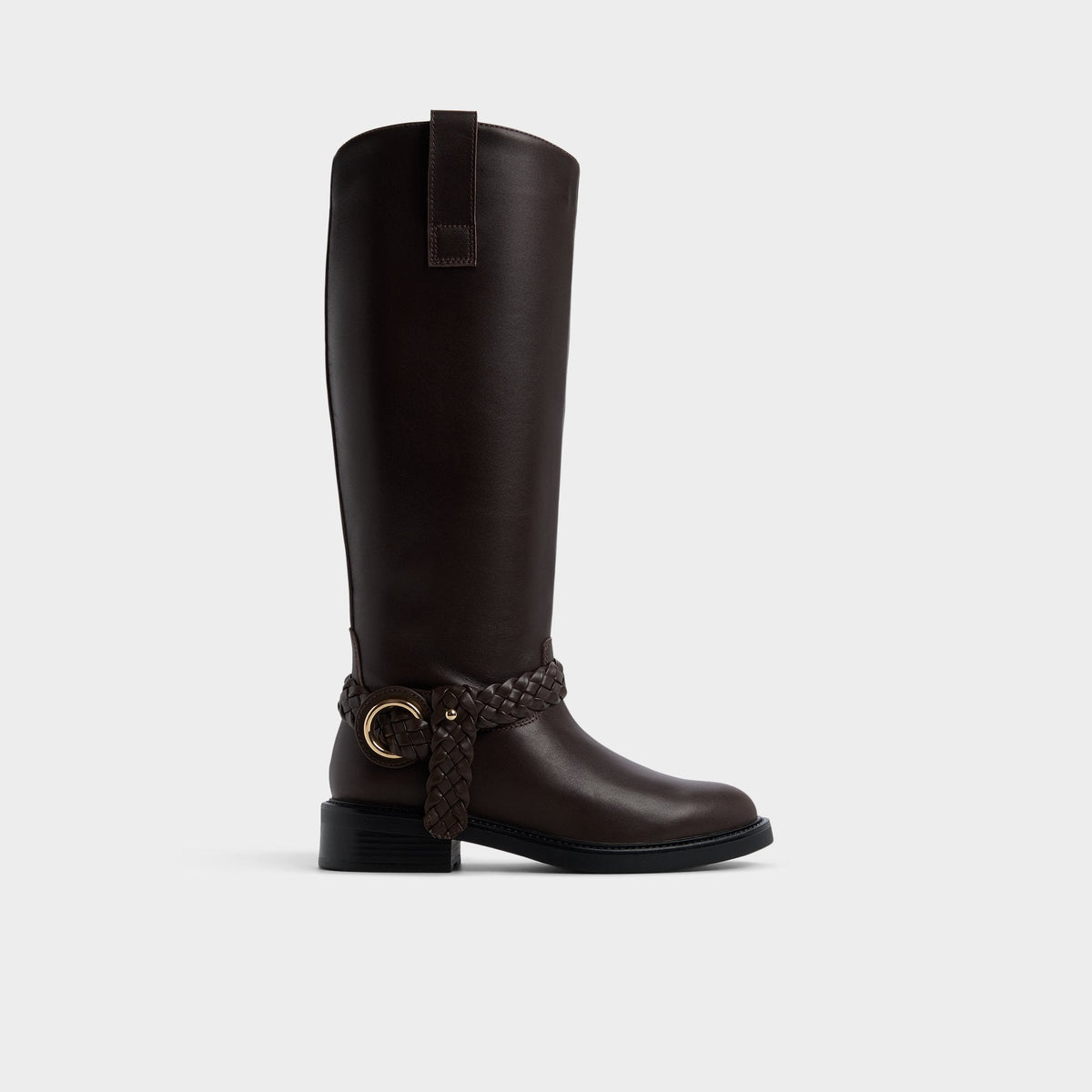 Aldo | Philippa in Dark Brown - Riding boot, Block heel