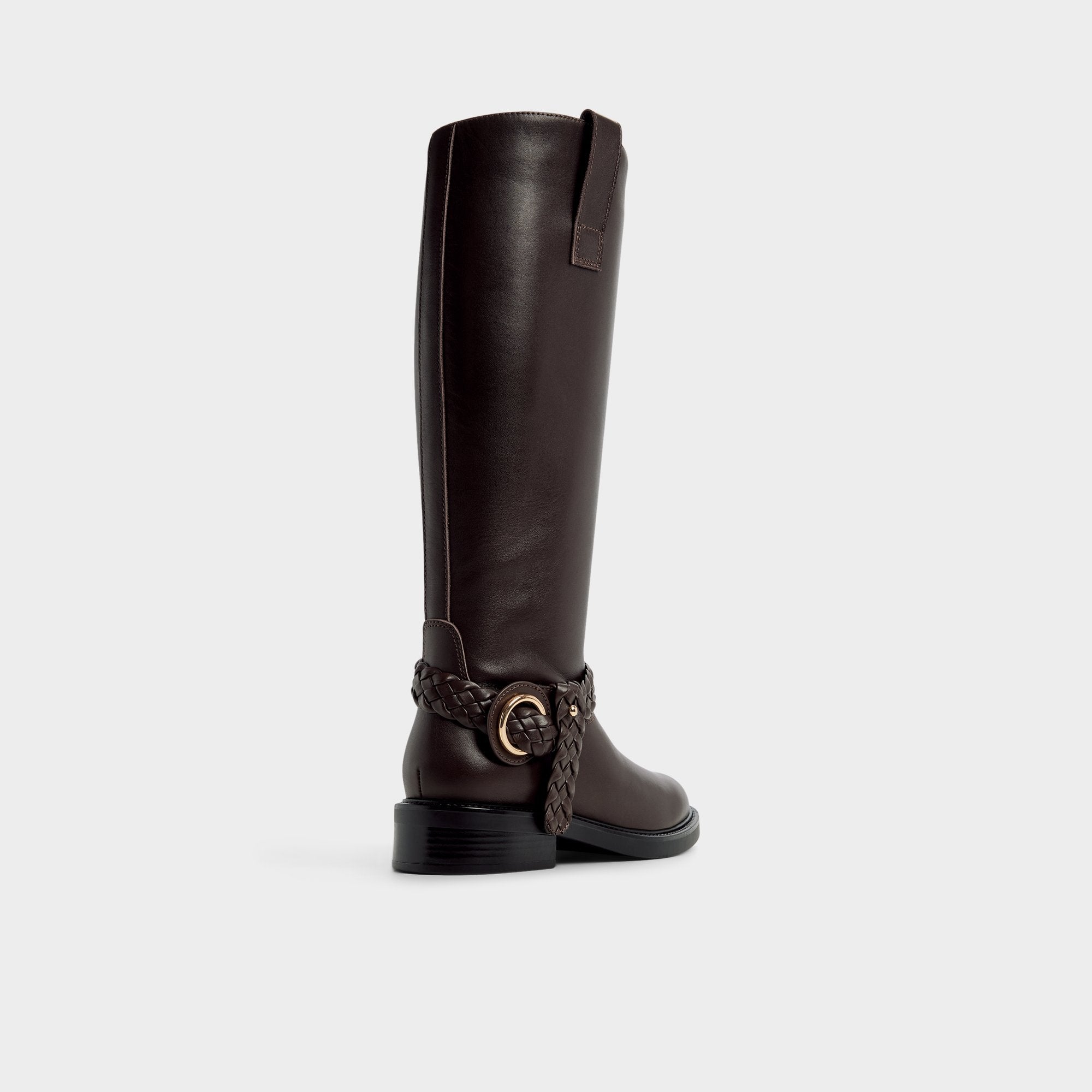 Aldo | Philippa in Dark Brown - Riding boot, Block heel