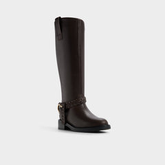 Aldo | Philippa in Dark Brown - Riding boot, Block heel