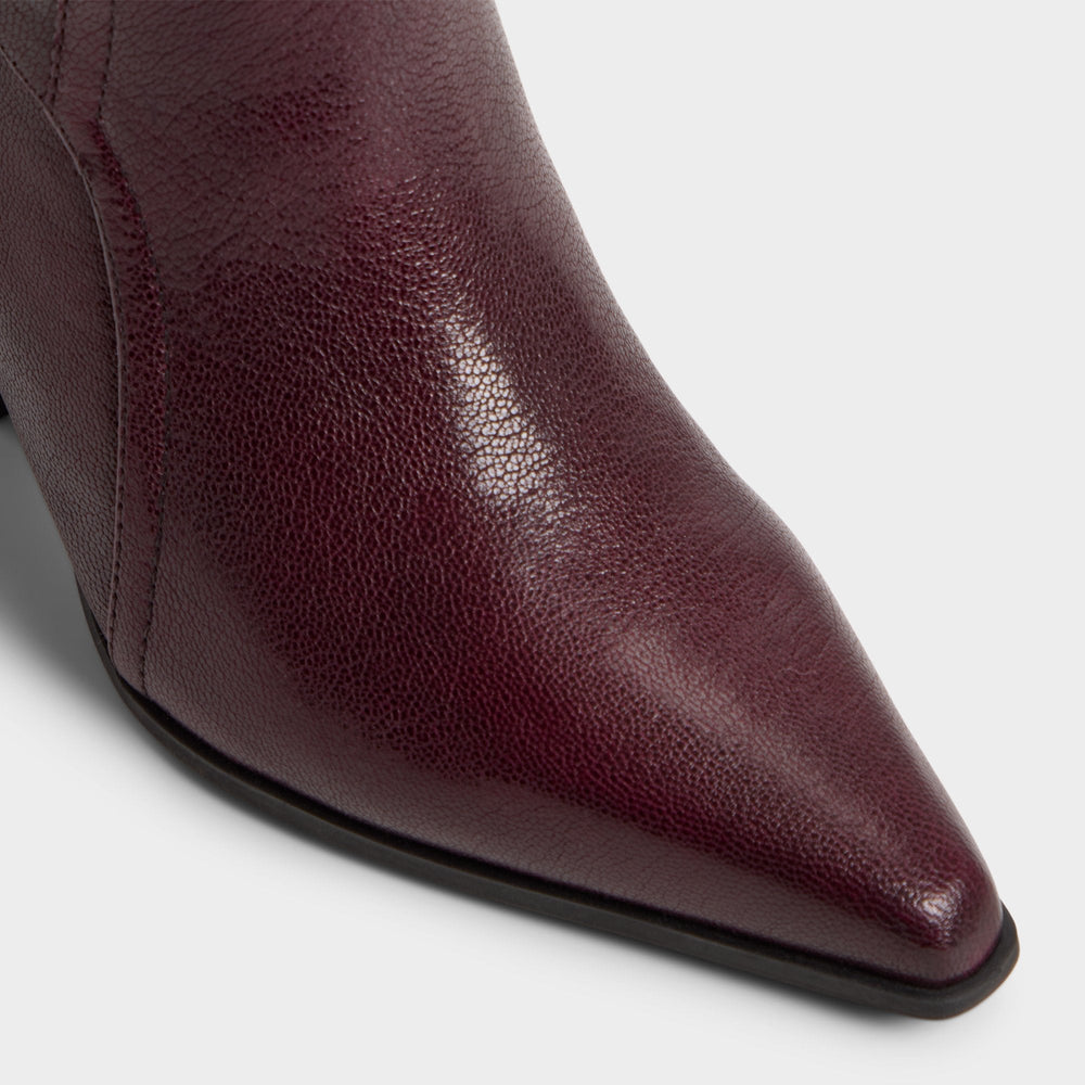 Aldo | Saddle in Bordo - Knee-high boot, Block heel