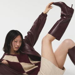 Aldo | Selora in Burgundy - Knee-high boot, Stiletto heel