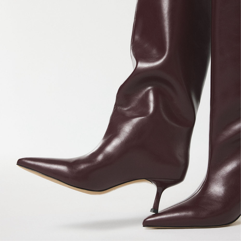 Aldo | Selora in Burgundy - Knee-high boot, Stiletto heel