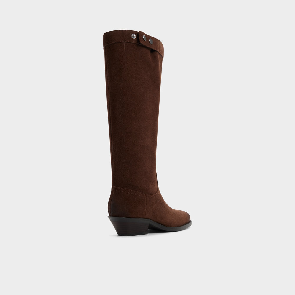 Aldo | Emberlyn in Dark Brown 14163446 - Knee-high western boot, Cup sole