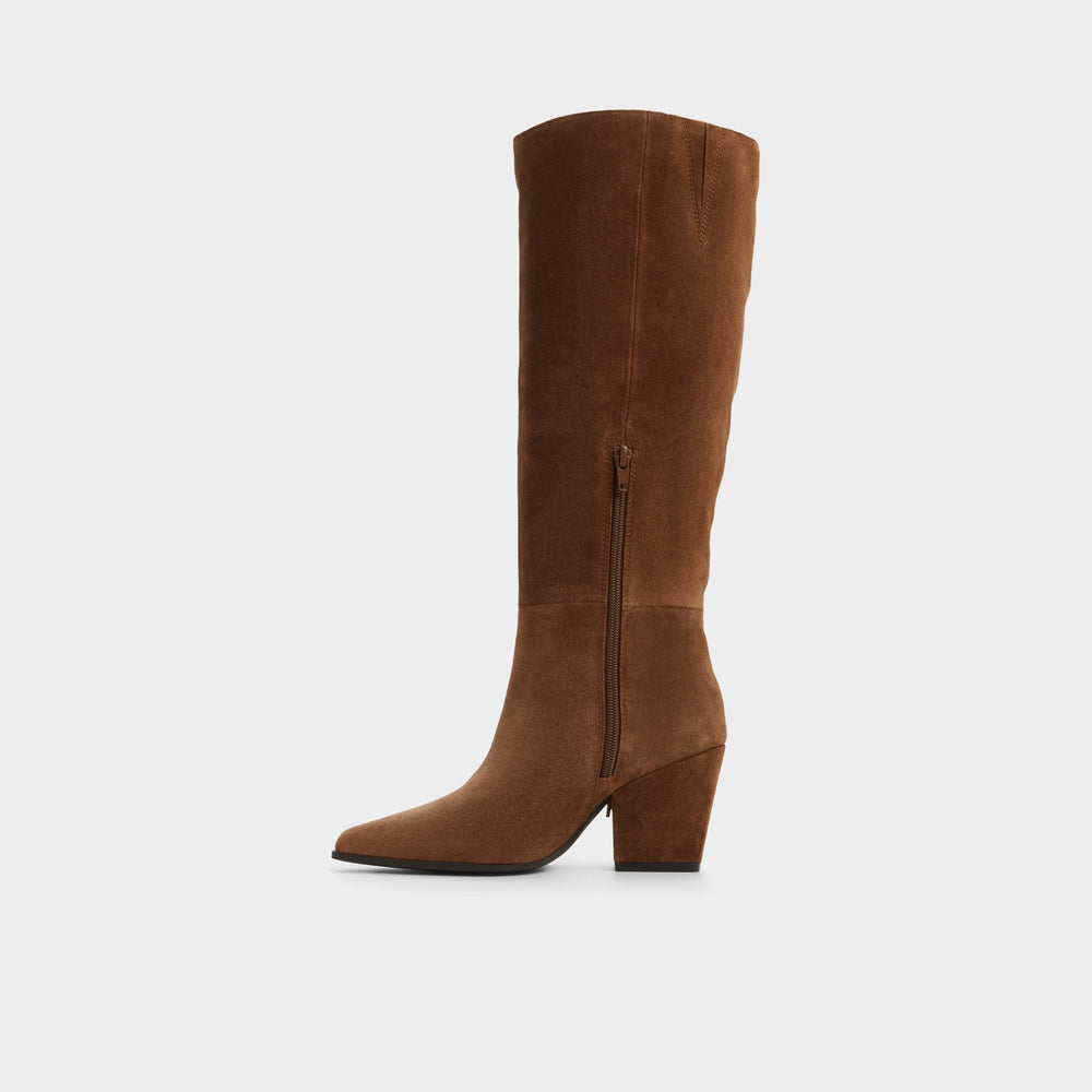 Aldo | Kaelya in Dark Brown - Knee-high boot, Block heel