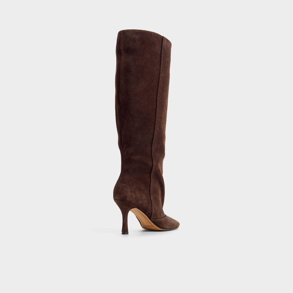 Aldo | Frankey in Dark Brown - Knee-high boot, Stiletto heel