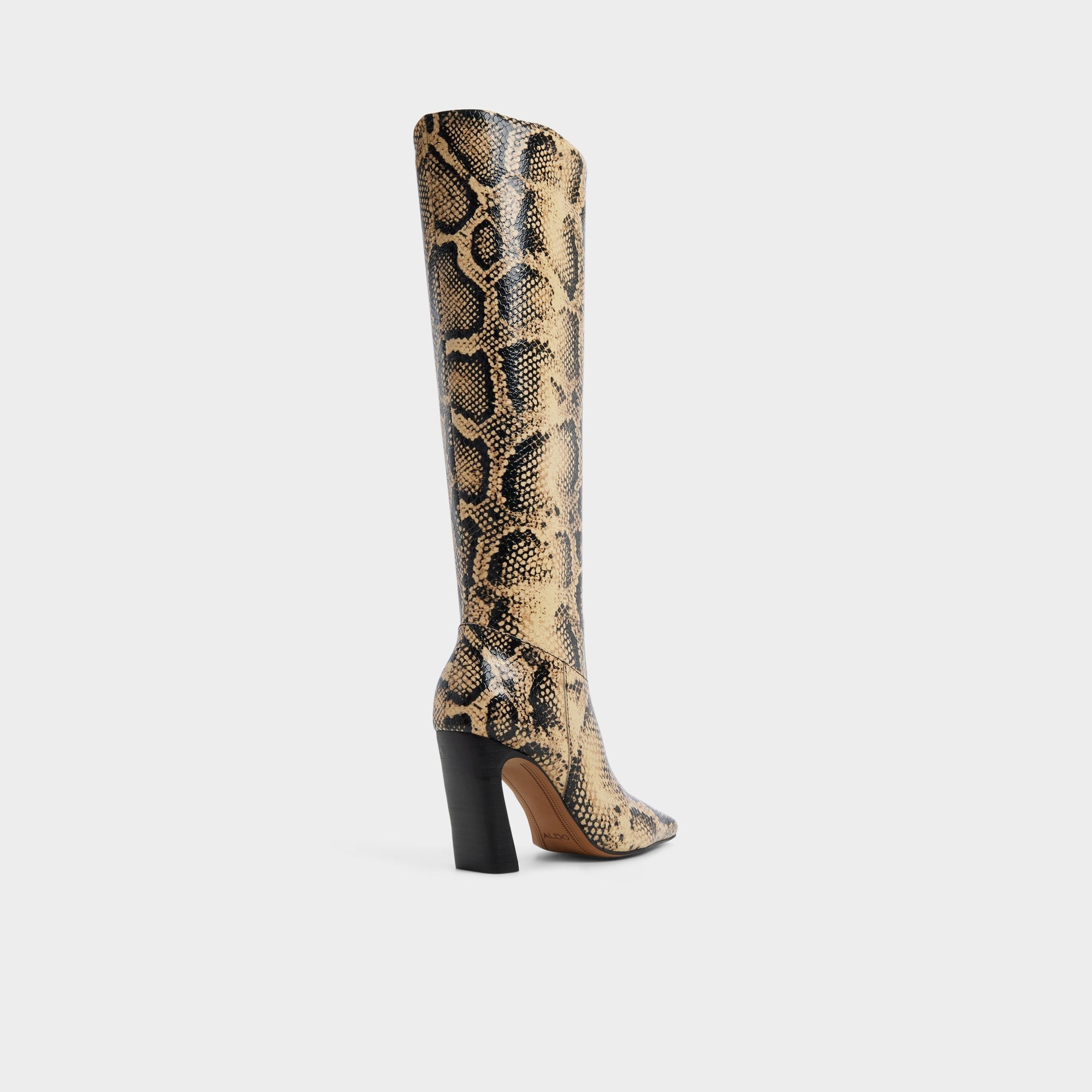 Aldo | Vivienna in Brown Multi - Knee-high boot, Block heel