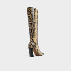 Aldo | Vivienna in Brown Multi - Knee-high boot, Block heel