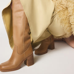 Aldo | Juny in Light Brown - Knee-high boot, Platform