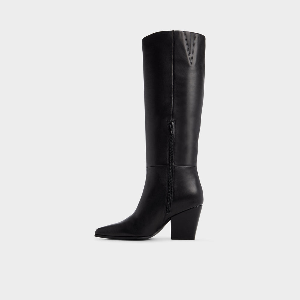 Aldo | Kaelya in Black - Knee-high boot, Block heel