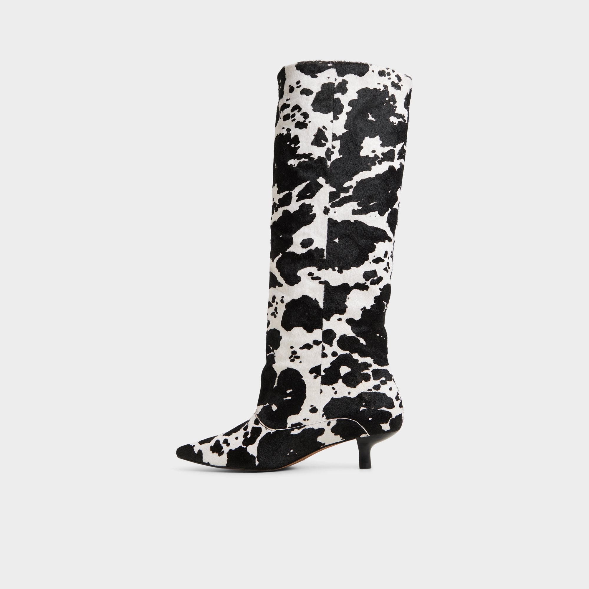 Aldo | Everose in White Black - Knee-high boot, Kitten heel