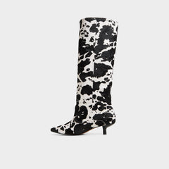 Aldo | Everose in White Black - Knee-high boot, Kitten heel