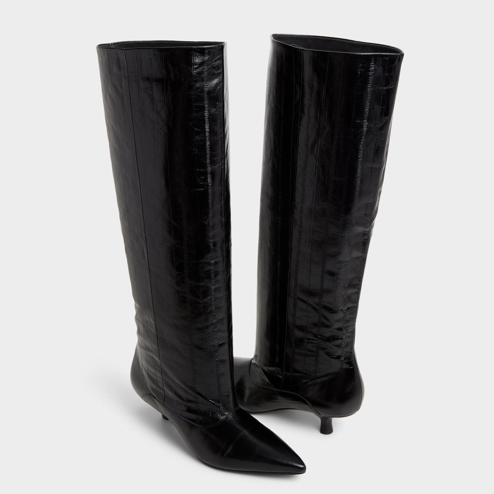 Aldo | Everose in Black - Knee-high boot, Kitten heel