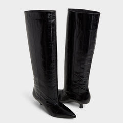 Aldo | Everose in Black - Knee-high boot, Kitten heel