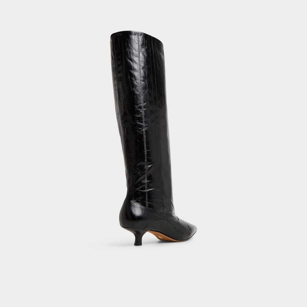Aldo | Everose in Black - Knee-high boot, Kitten heel