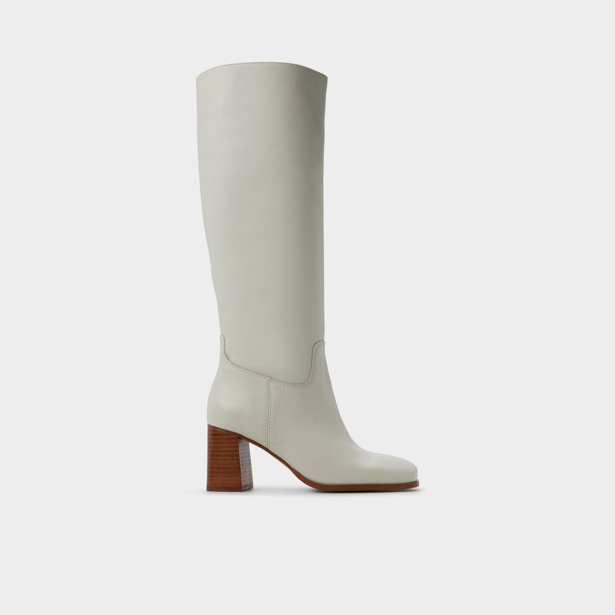 Aldo | Elyze in White Bone - Knee-high boot, Block heel