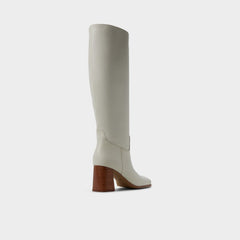 Aldo | Elyze in White Bone - Knee-high boot, Block heel