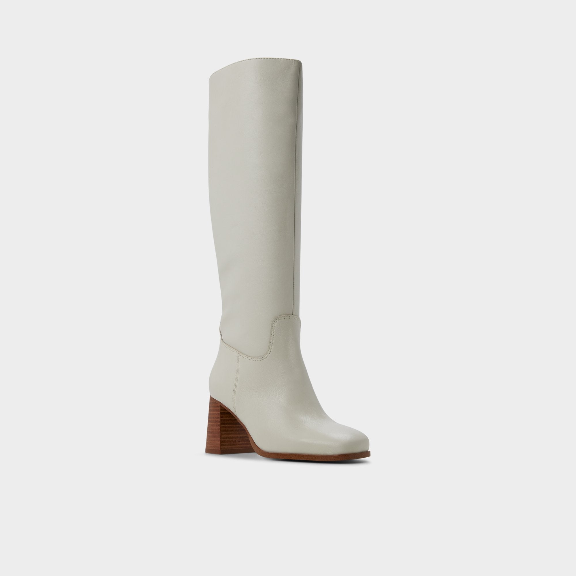 Aldo | Elyze in White Bone - Knee-high boot, Block heel