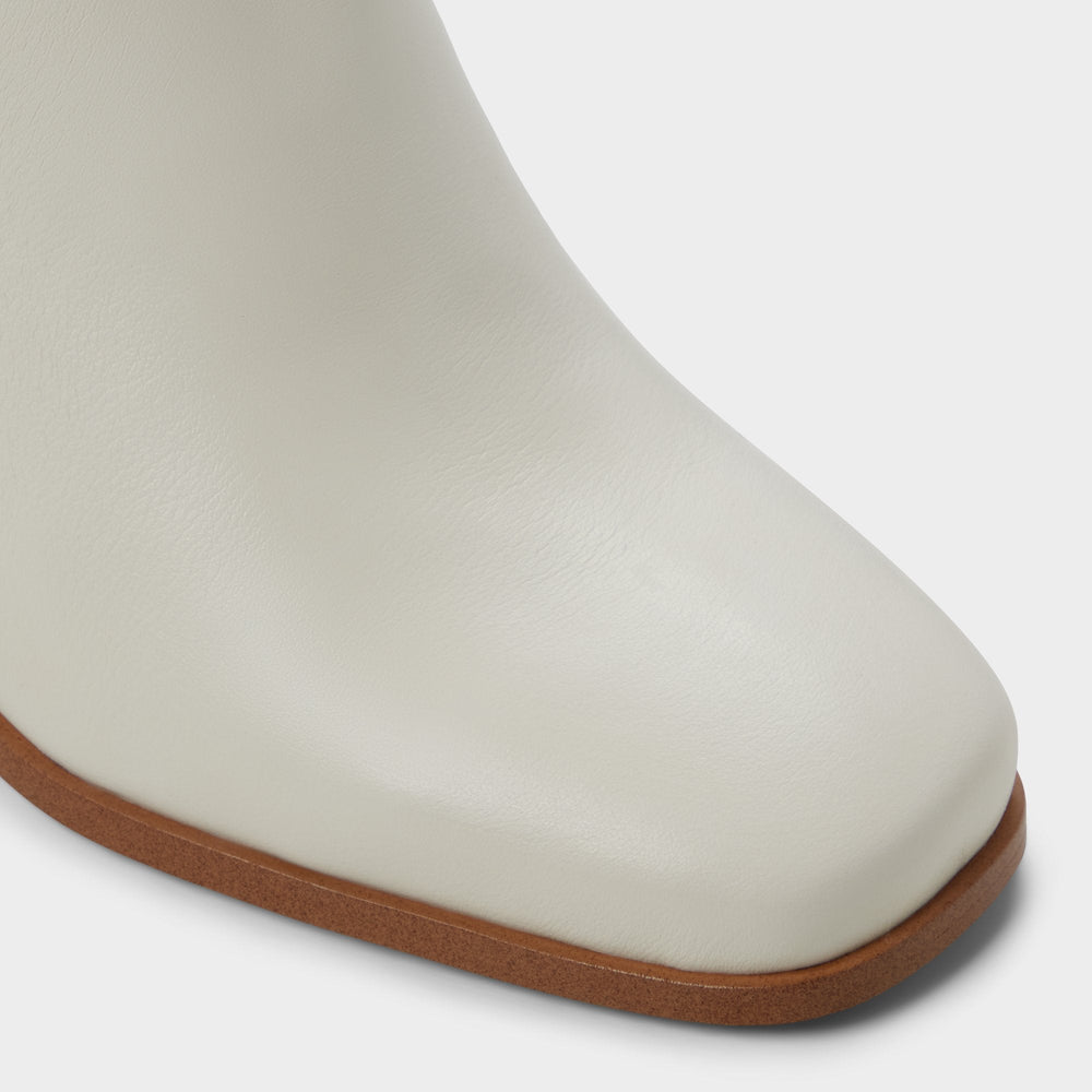 Aldo | Elyze in White Bone - Knee-high boot, Block heel