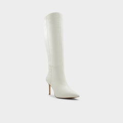 Aldo | Laroche White/Bone Women's Tall Boots - Knee-high boot, Stiletto heel