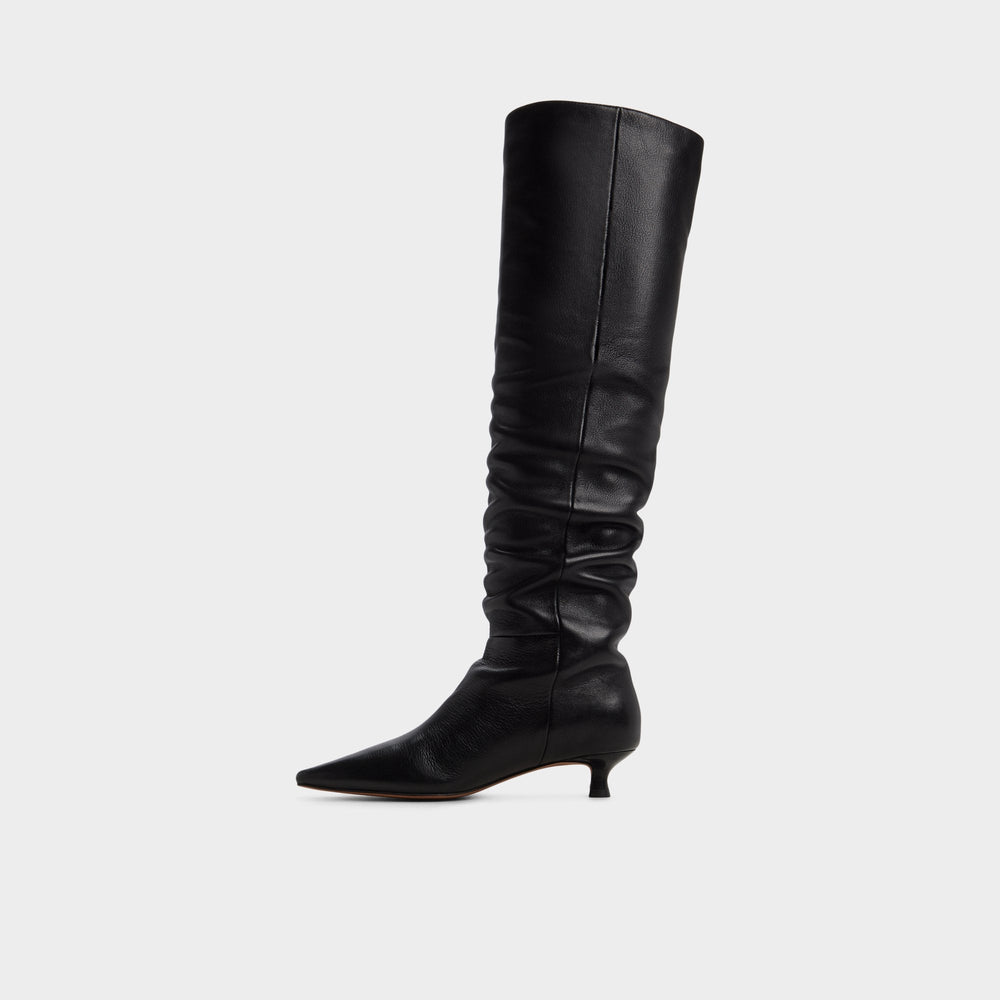 Aldo | Muttsee Black Women's Tall Boots - Over-the-knee boot, Kitten heel