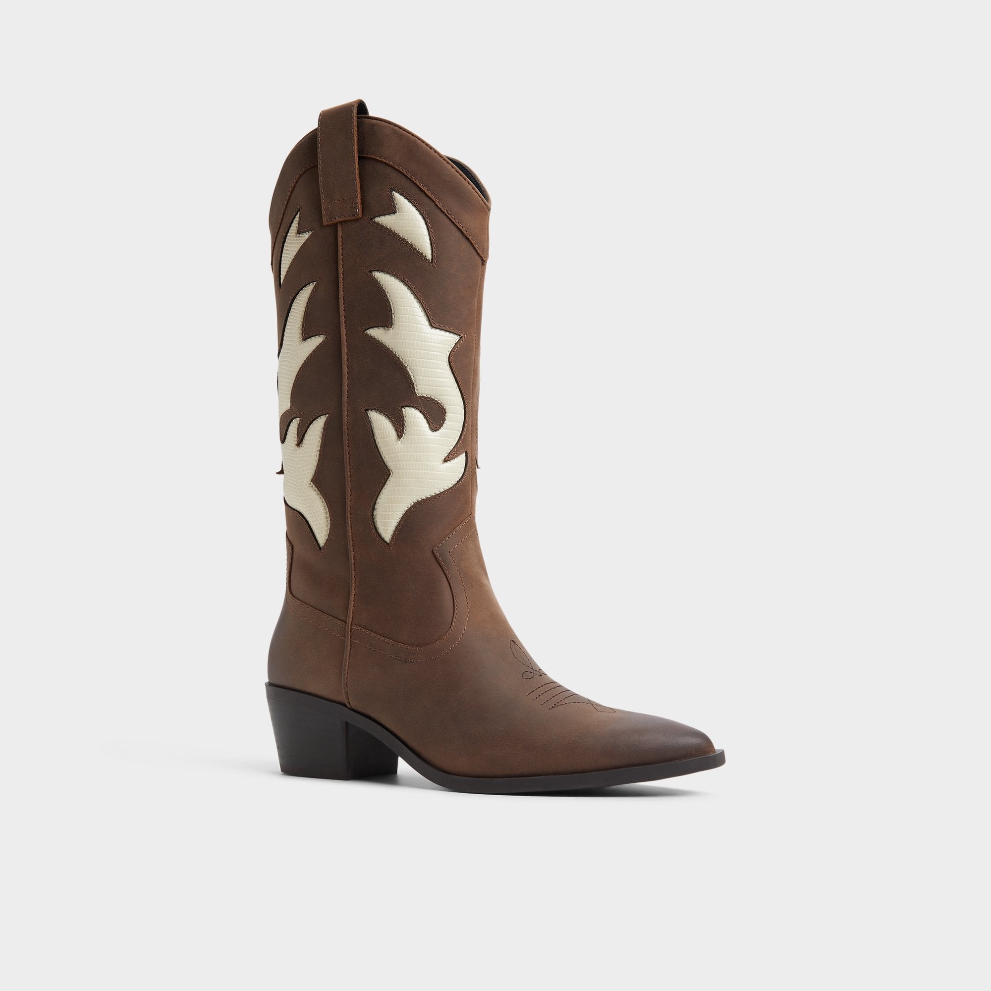 Aldo | Nebraska Royal Brown Women's Western - Mid-calf western boot