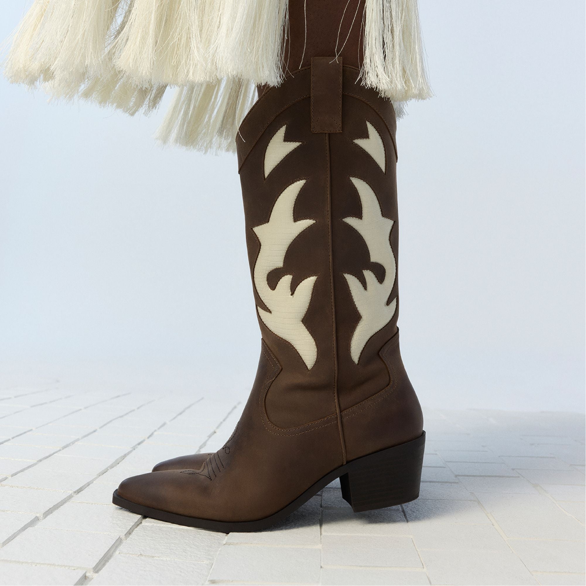 Aldo | Nebraska Royal Brown Women's Western - Mid-calf western boot
