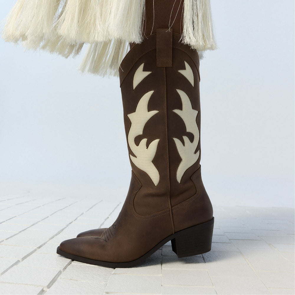 Aldo | Nebraska Royal Brown Women's Western - Mid-calf western boot