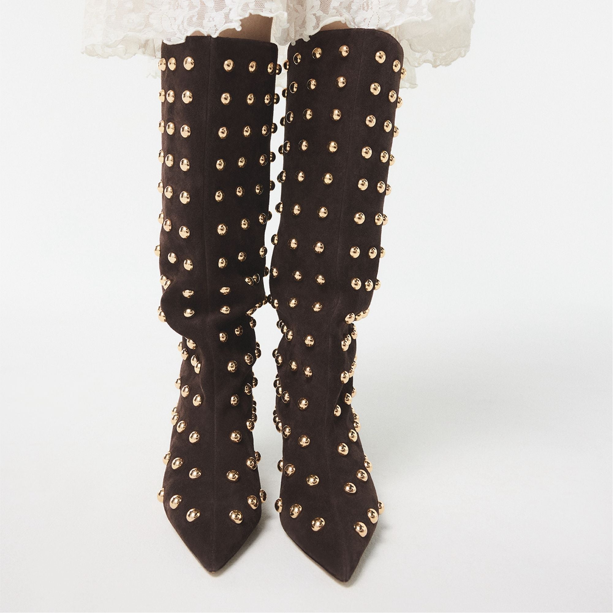Aldo | Selora in Medium Brown - Knee-high boot, Stiletto heel