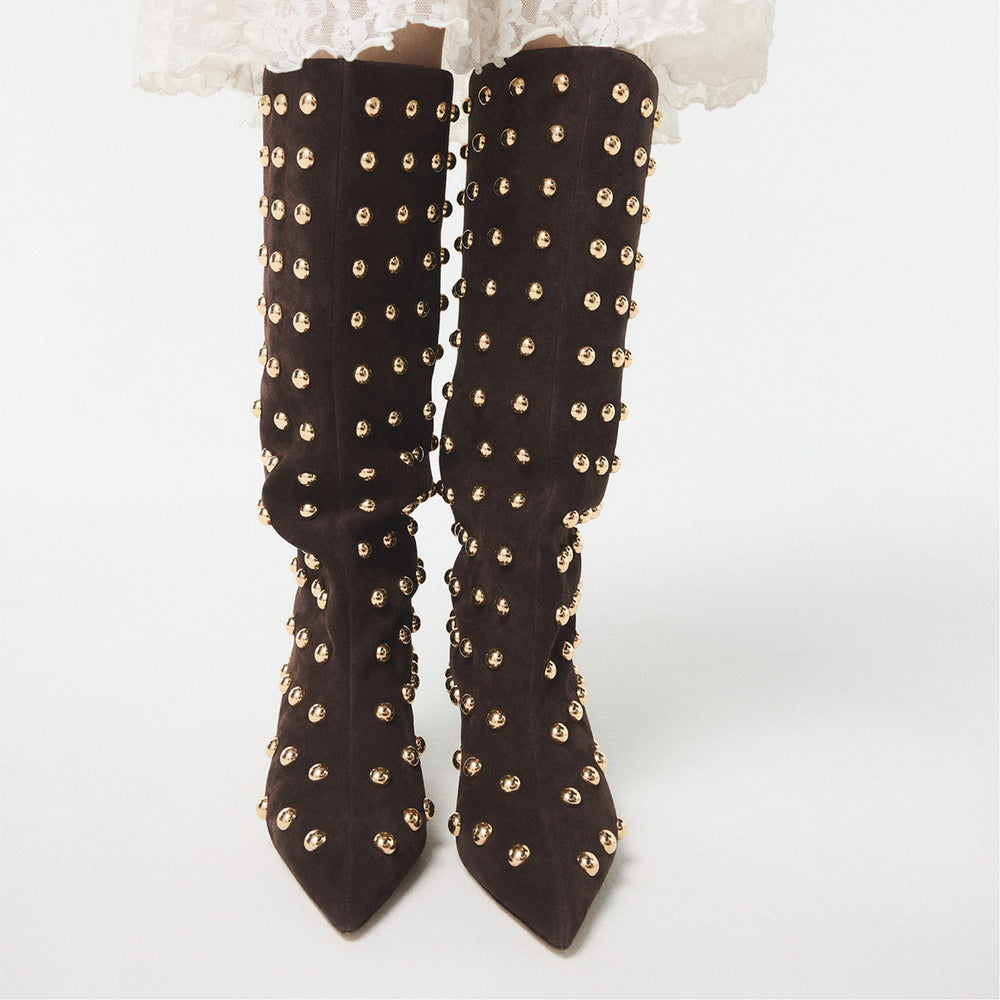 Aldo | Selora in Medium Brown - Knee-high boot, Stiletto heel