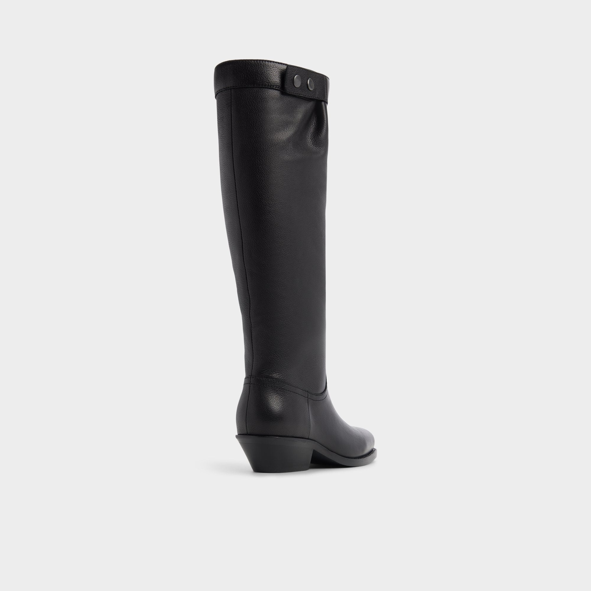 Aldo | Emberlyn in Black - Knee-high western boot, Cup sole