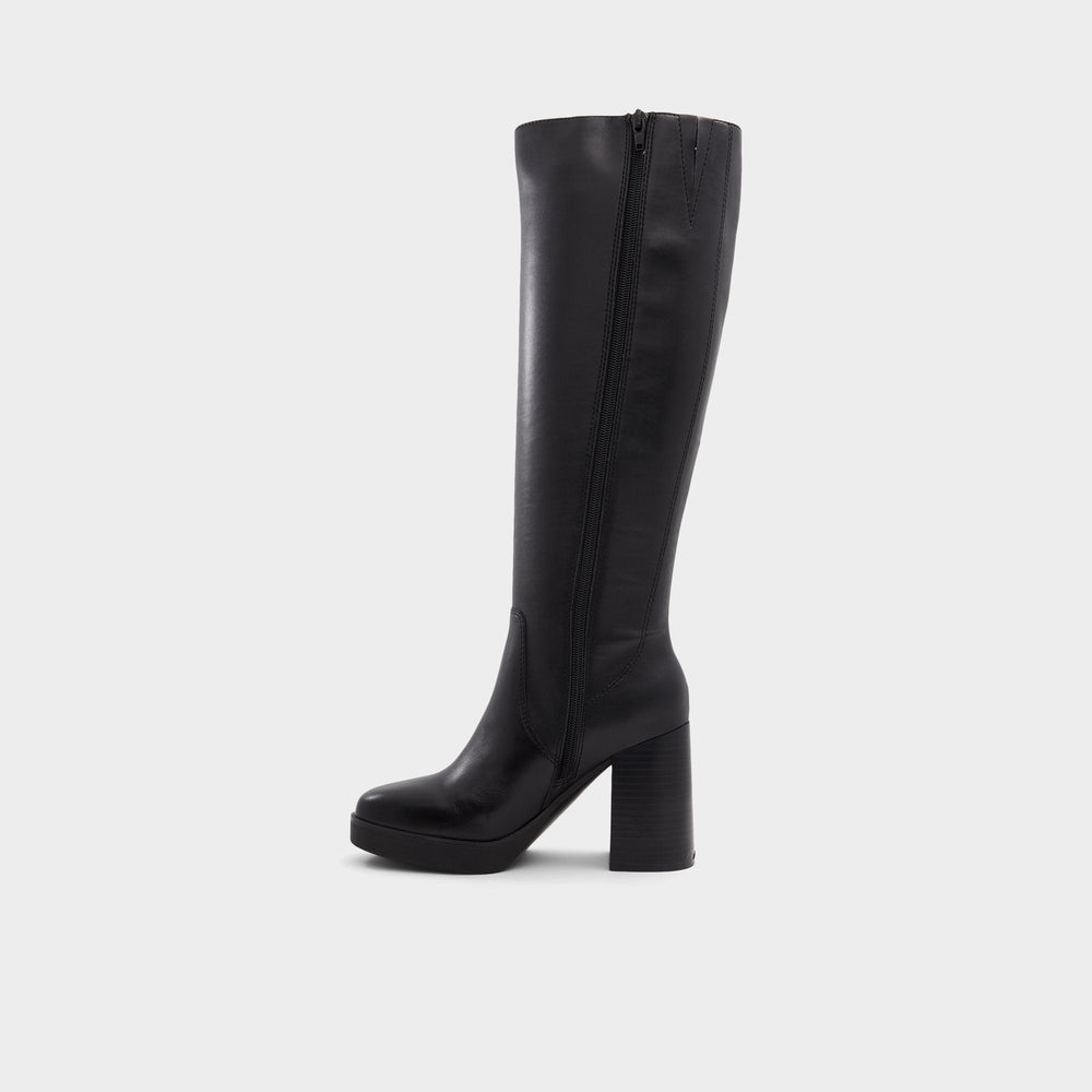 Aldo | Equine Black Women's Tall Boots - Knee-high boot, Black