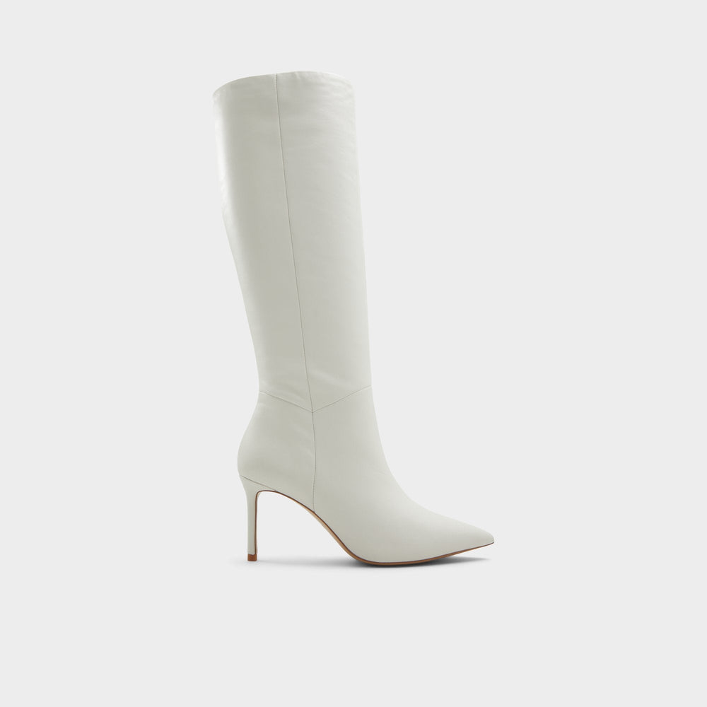 Aldo | Laroche-wc White/Bone Women's Tall Boots - Knee-high boot, Stiletto heel
