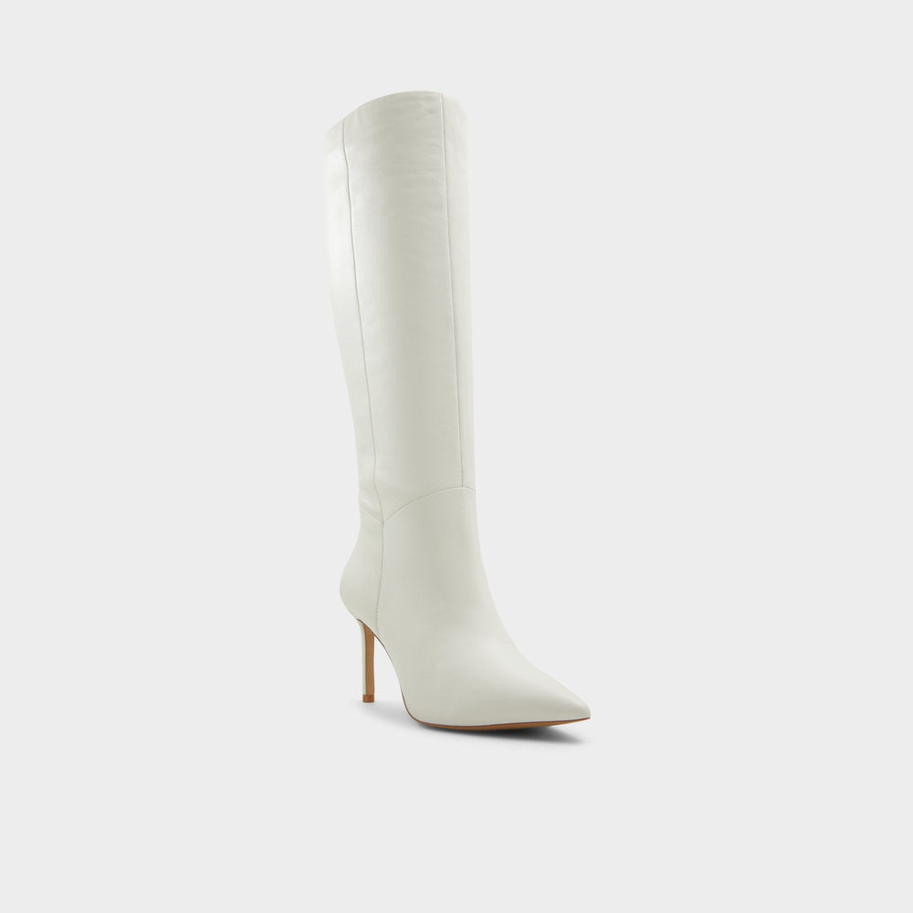 Aldo | Laroche-wc White/Bone Women's Tall Boots - Knee-high boot, Stiletto heel