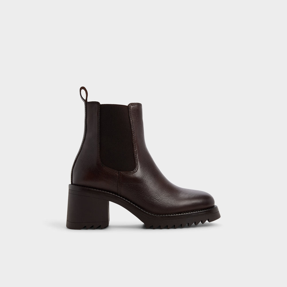 Aldo | Anneliese in Medium Brown - Chelsea boot, Lug sole