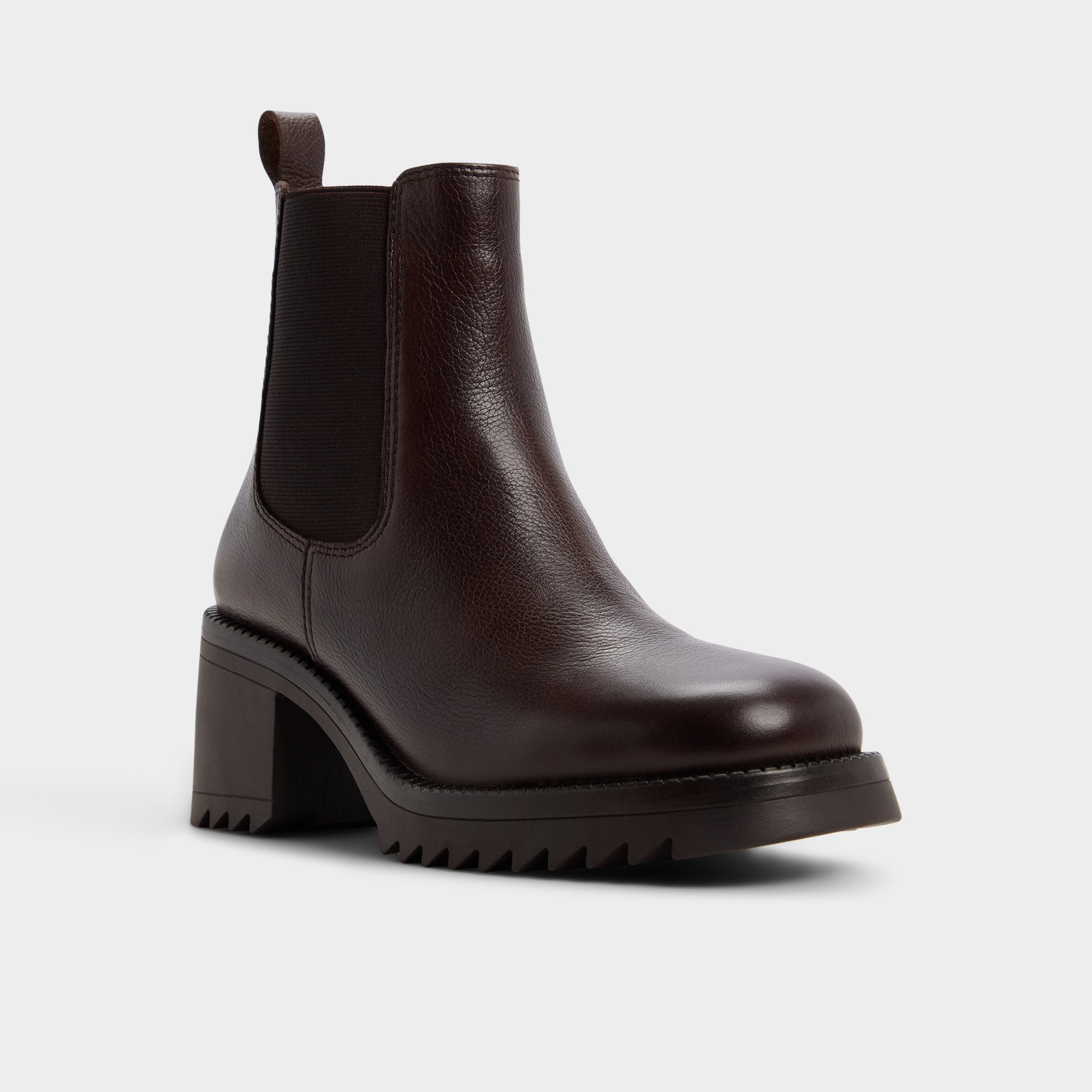 Aldo | Anneliese in Medium Brown - Chelsea boot, Lug sole