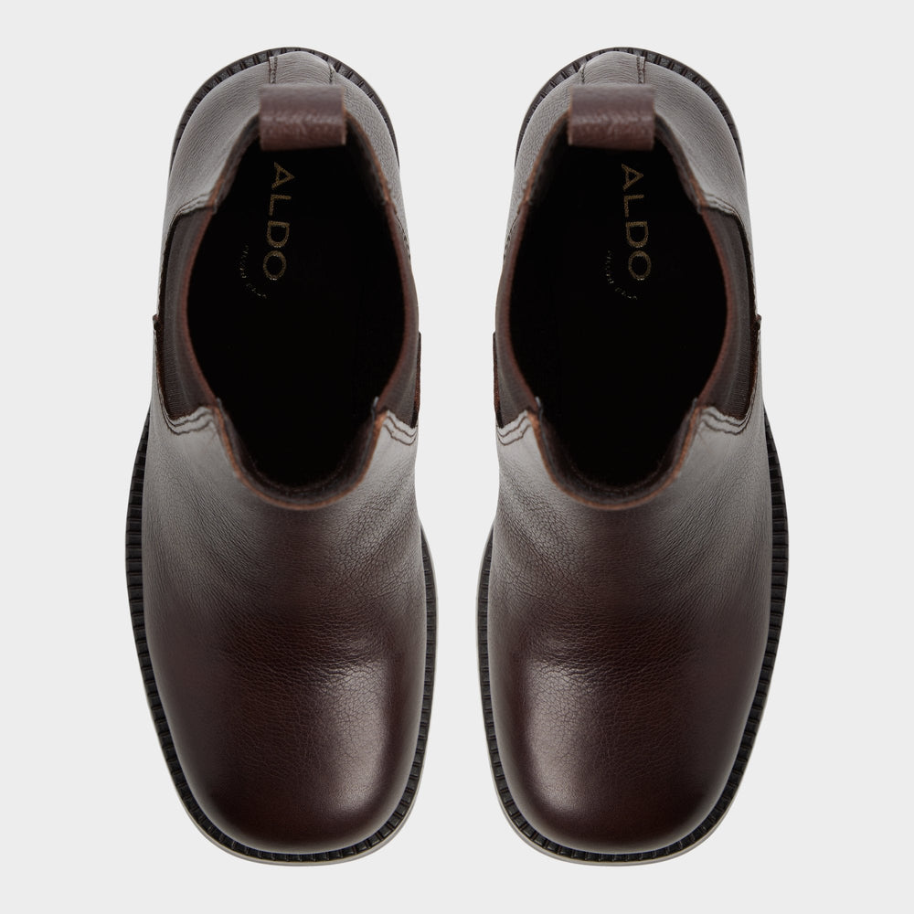 Aldo | Anneliese in Medium Brown - Chelsea boot, Lug sole