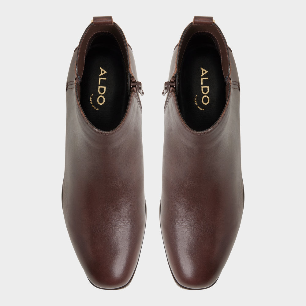 Aldo | Verity in Dark Brown - Chelsea boot, Block heel