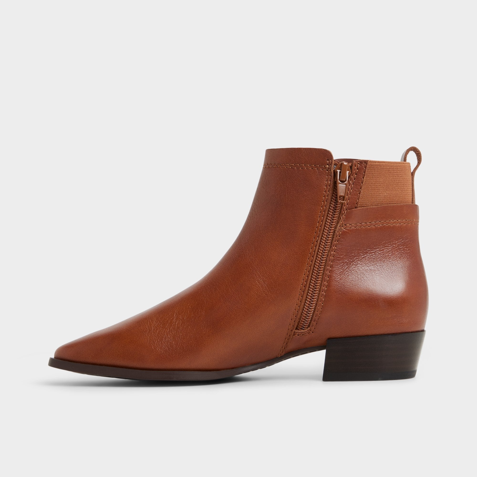 Aldo | Raneldar in Medium Brown - Chelsea boot, Block heel