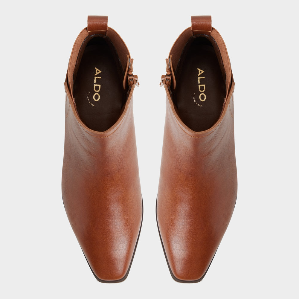 Aldo | Raneldar in Medium Brown - Chelsea boot, Block heel