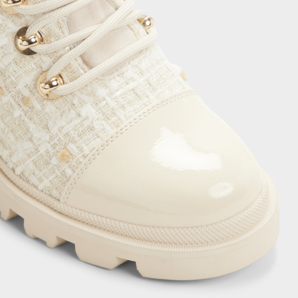 Aldo | Mariettia in Other White - Lace-up boot, Lug sole
