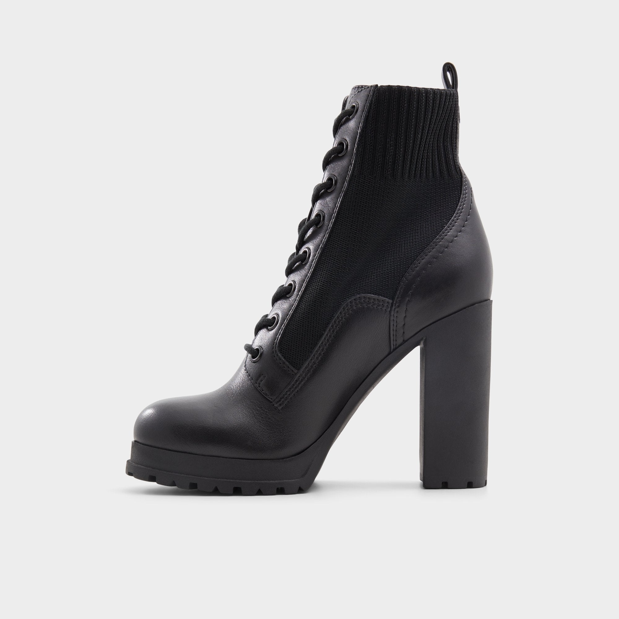 Aldo | Rebellious Black Women's Combat boots - Combat ankle boot, Lug sole